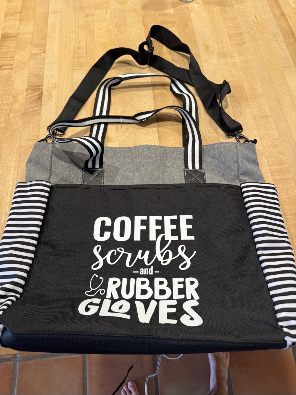 Brooke and Jess Designs Grey nurse Tote